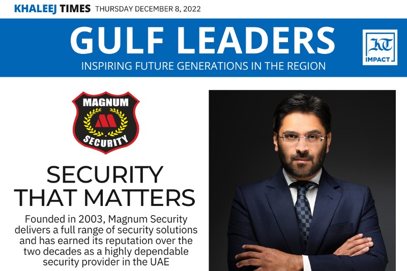 Jimmy Singh features in the Khaleej Times - The Gulf Leader 2022